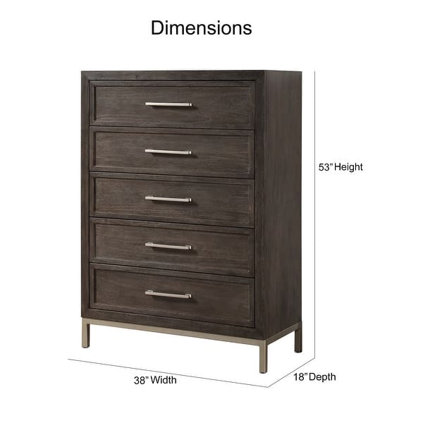 Strick & Bolton Bremond Walnut 5drawer Chest Bed Bath & Beyond