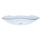 preview thumbnail 7 of 7, Miseno Oval 20" Tempered Glass Vessel Bathroom Sink