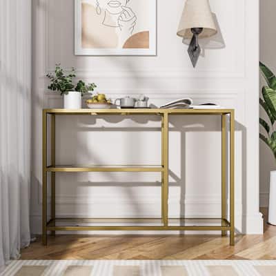 Adjustable Height Entryway Table with storage Non-Slip Design - 40*29