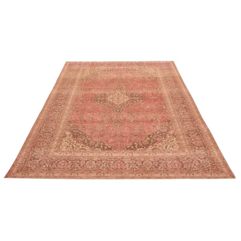 ECARPETGALLERY Hand-knotted Antalya Vintage Red Wool Rug - 9'7 x 13'3