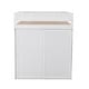preview thumbnail 13 of 15, Functional Design Wood Loft Bed with Storage Space, White