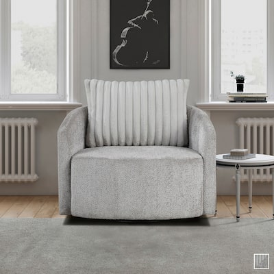Alfena Chenille Swivel Chair