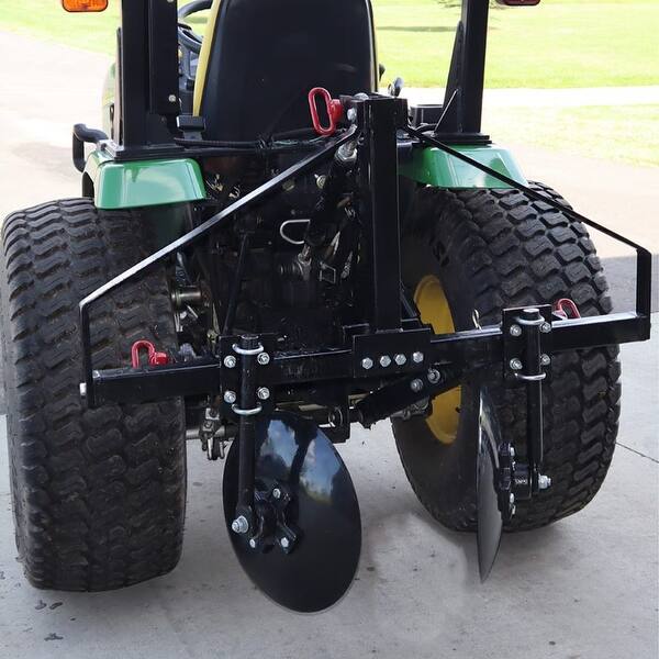 Field Tuff 43 Inch Disc Cultivator Garden Bedder and Hiller For 3 Point