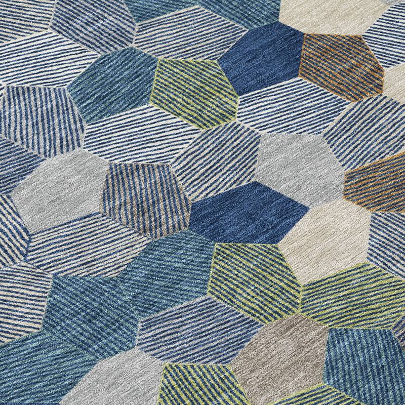 Machine Washable Indoor/ Outdoor Modern Loyd Chantille Rug