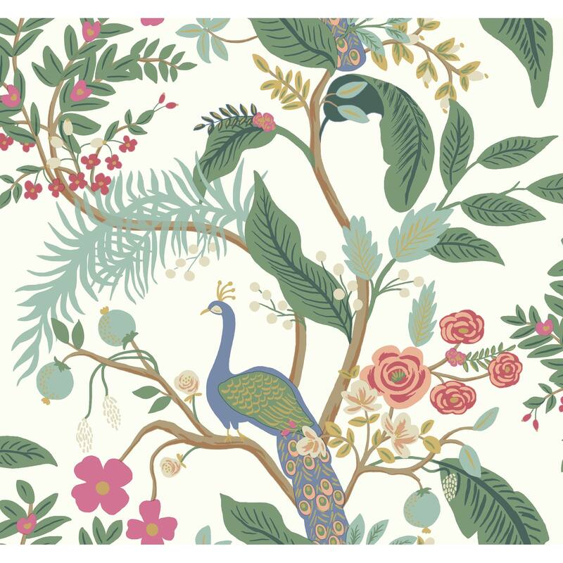 Rifle Paper Co.Peacock Periwinkle Wallpaper