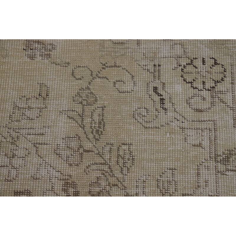 Tabriz Persian Vintage Area Rug Handmade Traditional Wool Carpet - 8'11" x 12'4"