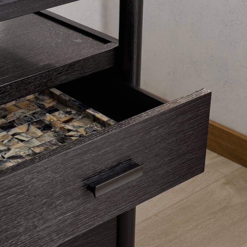 SAFAVIEH Couture Jaylessa 4-Drawer Wood Desk - Black