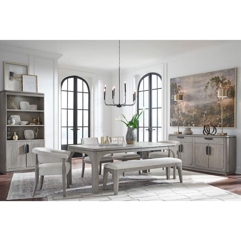 Magnussen Home Braelyn Dorian Grey Long Bench - 65.31''W x 17.31''D x 19''H