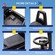 preview thumbnail 10 of 8, Kids Push Ride On Car with Working PA System and Horn - Black