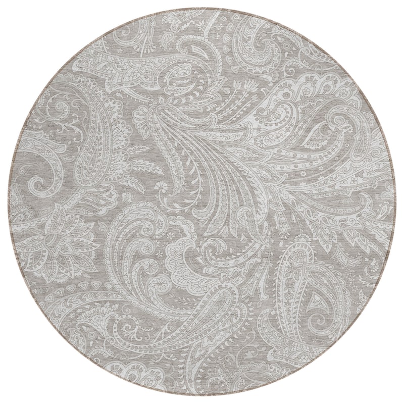 HomeRoots Paisley Transitional Rectangle Outdoor Rug