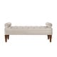 preview thumbnail 2 of 23, Velvet Long Bed Bench for Bedroom,Upholstered Window Bench with Tufted Button,Entryway Bench,Bolster Bench for Living Room