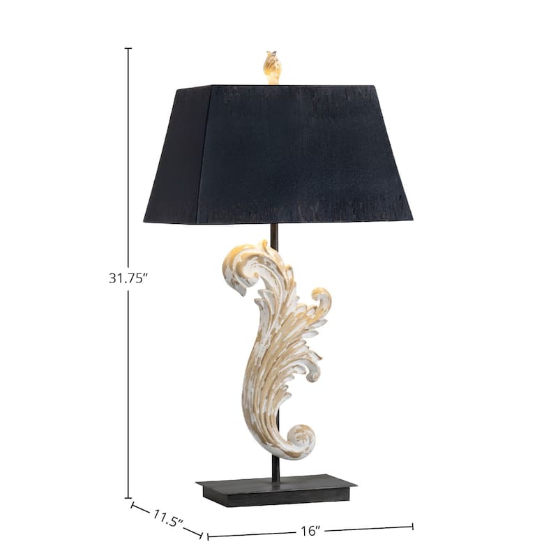 Paxton 32" Table Lamp with Metal Tapered Rectangular Shade, Beige - Set of 2