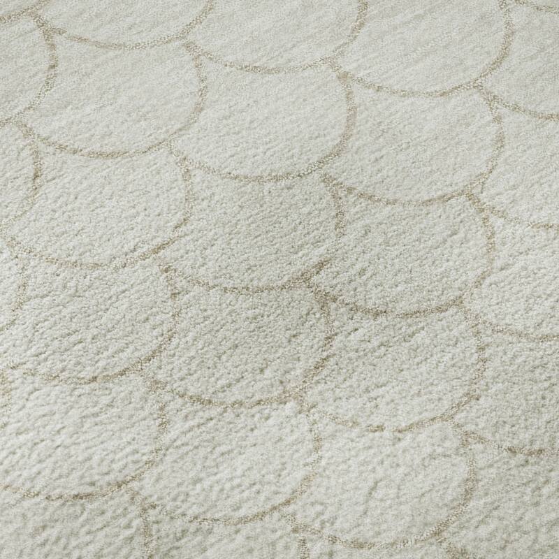 Premium Washable Super Soft Geo Scallops Mayfield Rug