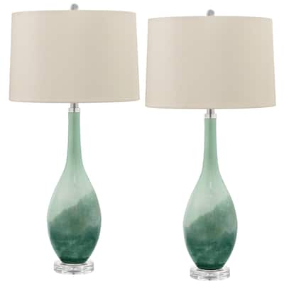 Salato 34 in. Sea Salt Glass Table Lamp
