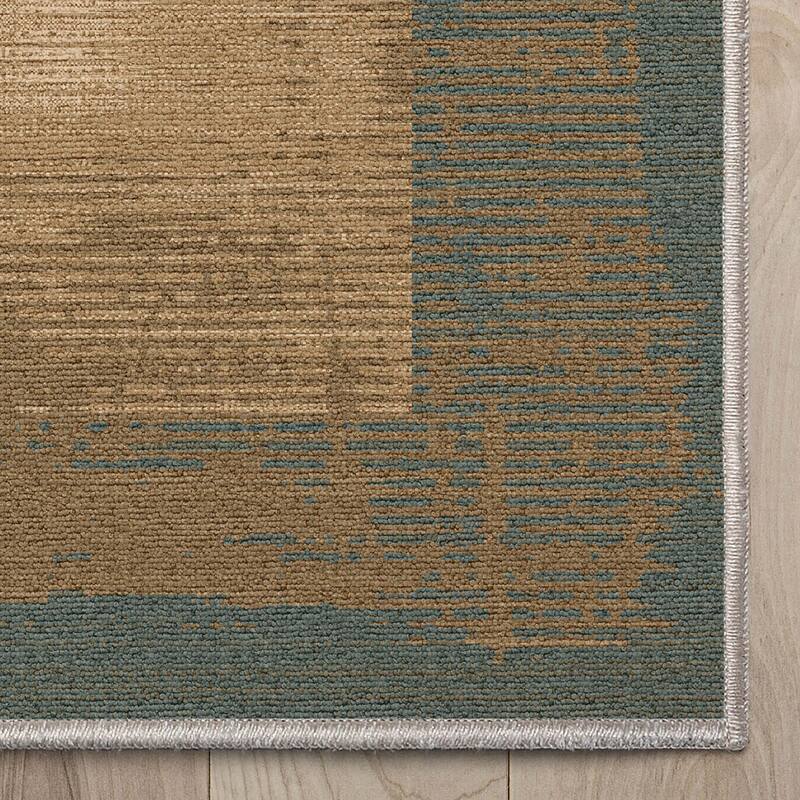 Well Woven Apollo Border Modern Abstract Flat-Weave Rug