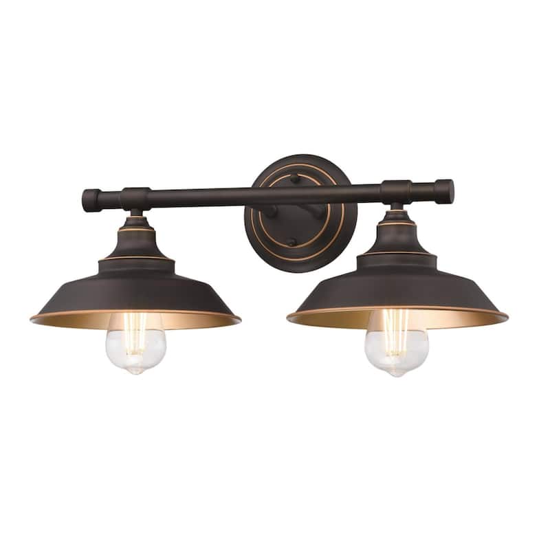 Westinghouse 6132900 Iron Hill 2 Light 8" Tall LED Wall Sconce