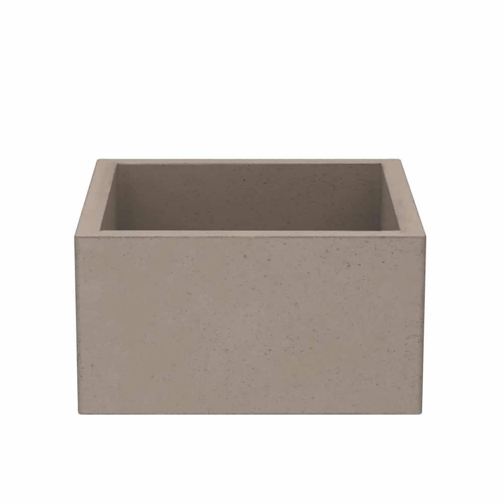 Ventana 15-inch NativeStone Concrete Bar/ Prep Sink - 15" x 15" x 8"