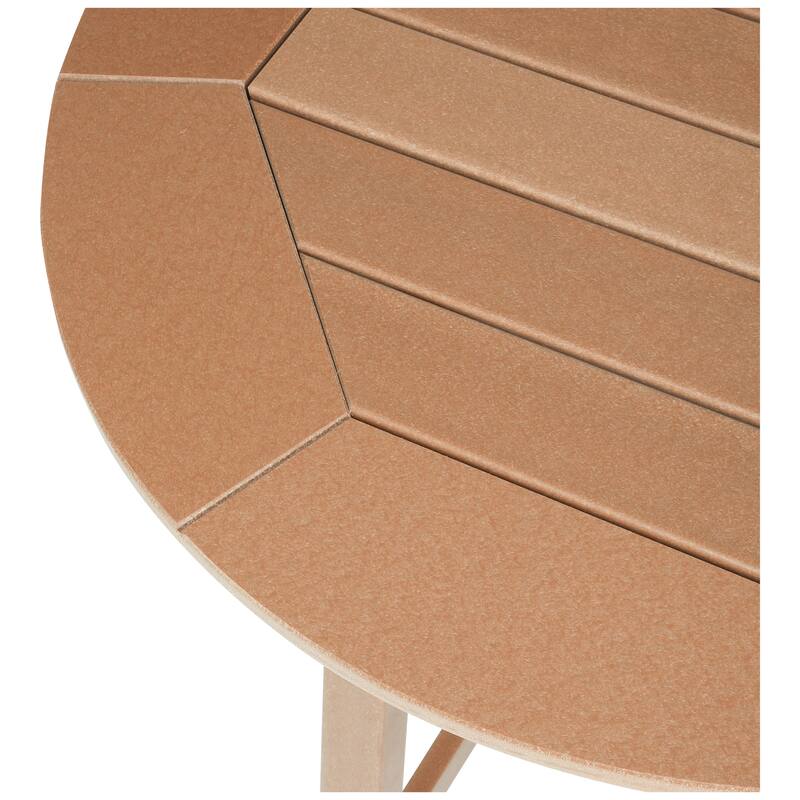 Polytrends Laguna Hdpe All Weather Outdoor Patio 35" Round Counter Table