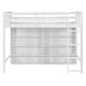 preview thumbnail 16 of 16, Multi-Functional Twin Size Loft Bed with 8 Open Storage Shelves and Built-in Ladder, Space Saving, Solid Construction, Gary