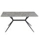 preview thumbnail 56 of 131, Elega Modern Sintered Stone Dining Table Modern Trestle Base Powder-Coated Steel Frame Kitchen Table - 47"-71"