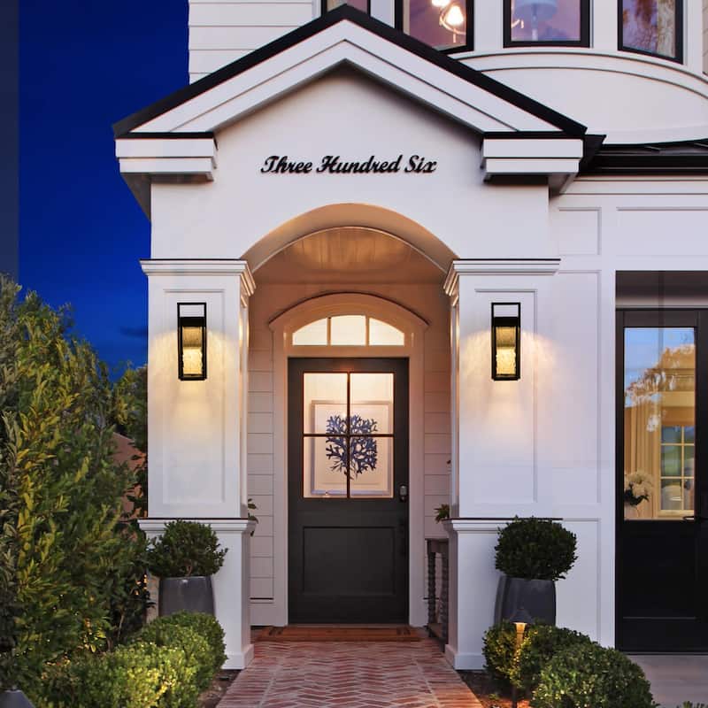 1-Light Integrated LED 3000K Warm Light Outdoor Wall Sconce