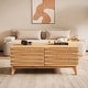 preview thumbnail 13 of 12, Studio London Zappa 2 Drawer Oak Wooden Coffee Table with Storage