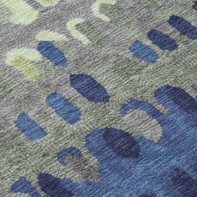 Machine Washable Indoor/ Outdoor Modern Trezze Chantille Rug