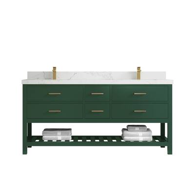 Willow Collections 72 in. W x 22 in. D Parker Double Sink Bathroom Vanity with Countertop
