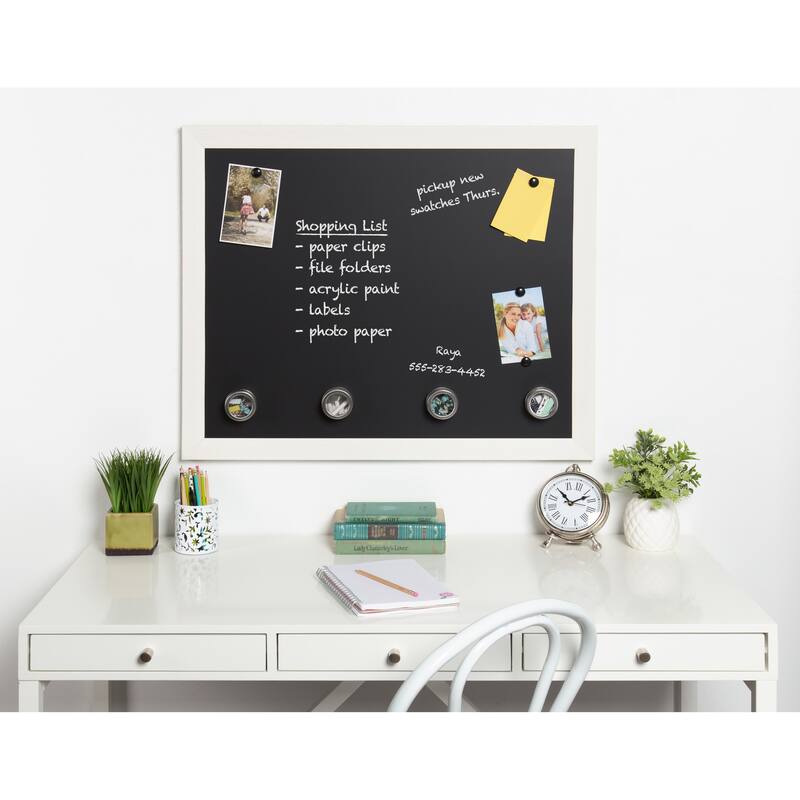 DesignOvation Beatrice Framed Magnetic Chalkboard