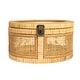 preview thumbnail 7 of 8, Rattan and Bamboo Nestable Storage with Glass Lids, Set of 2