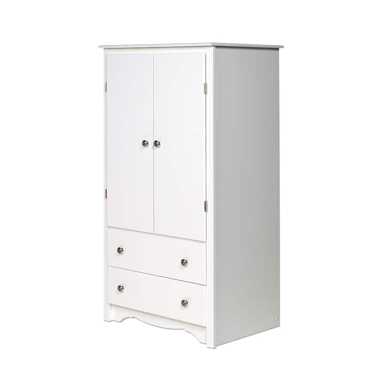 Prepac Sonoma Wardrobe Cabinet: Armoire Dresser for Bedroom with Adjustable Shelf, Ideal Closet for Bedroom
