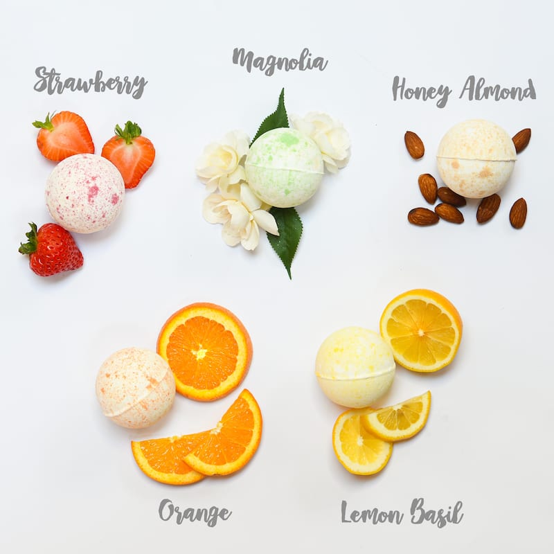Lovery Marble Bath Bombs Set, 9 Handmade Bubble Bombs Gift Box - Multi-Scented - 9 pc