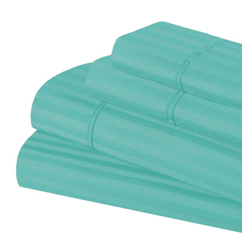 Superior Egyptian Cotton 600TC Striped Deep Pocket Sheet Set
