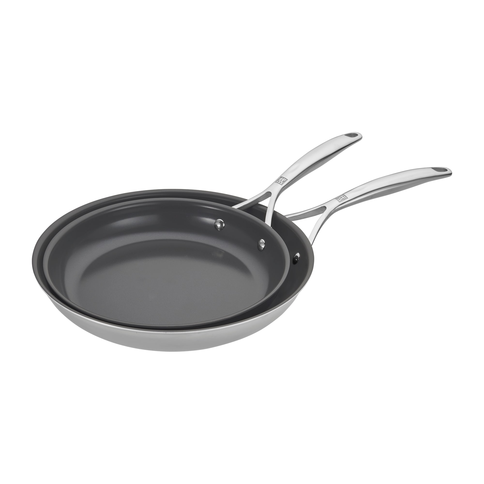 ZWILLING Energy Plus 2-pc Stainless Steel Ceramic Nonstick 10-in