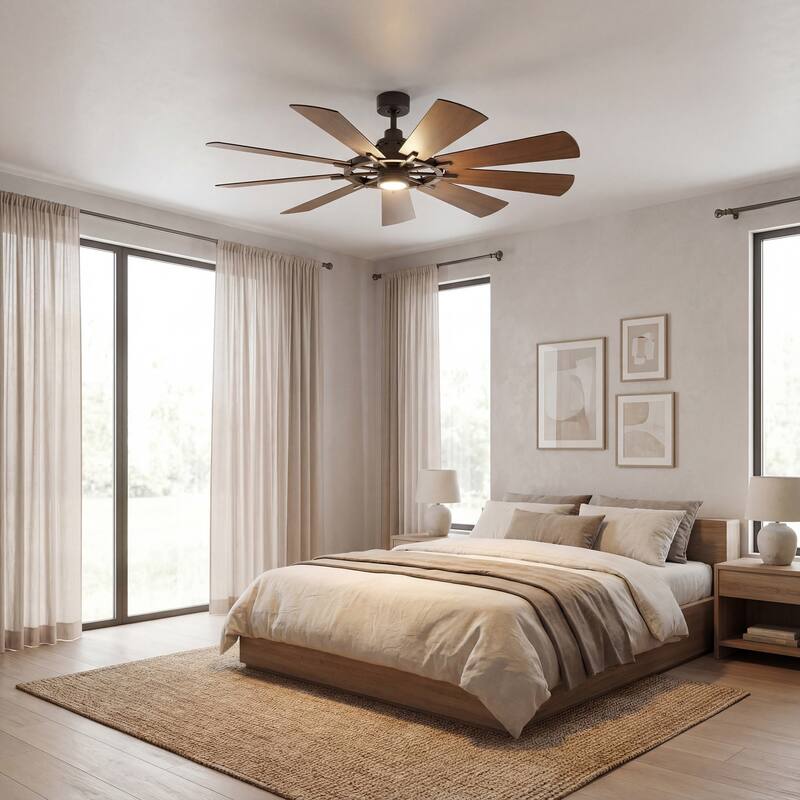Gentry 65-inch LED Ceiling Fan (3-finish options)