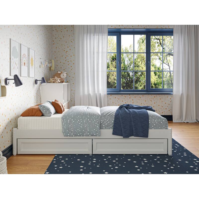 Barcelona Panel Platform Bed with Storage Drawers