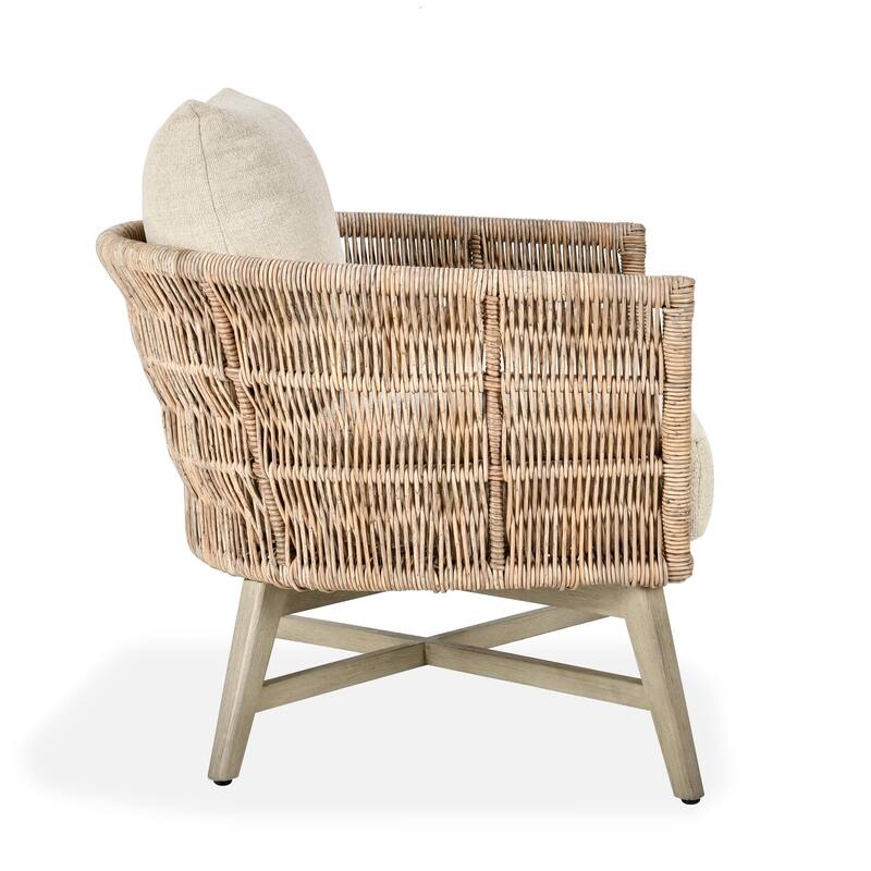 Classic Home Collins Outdoor Solid Wood Accent Chair