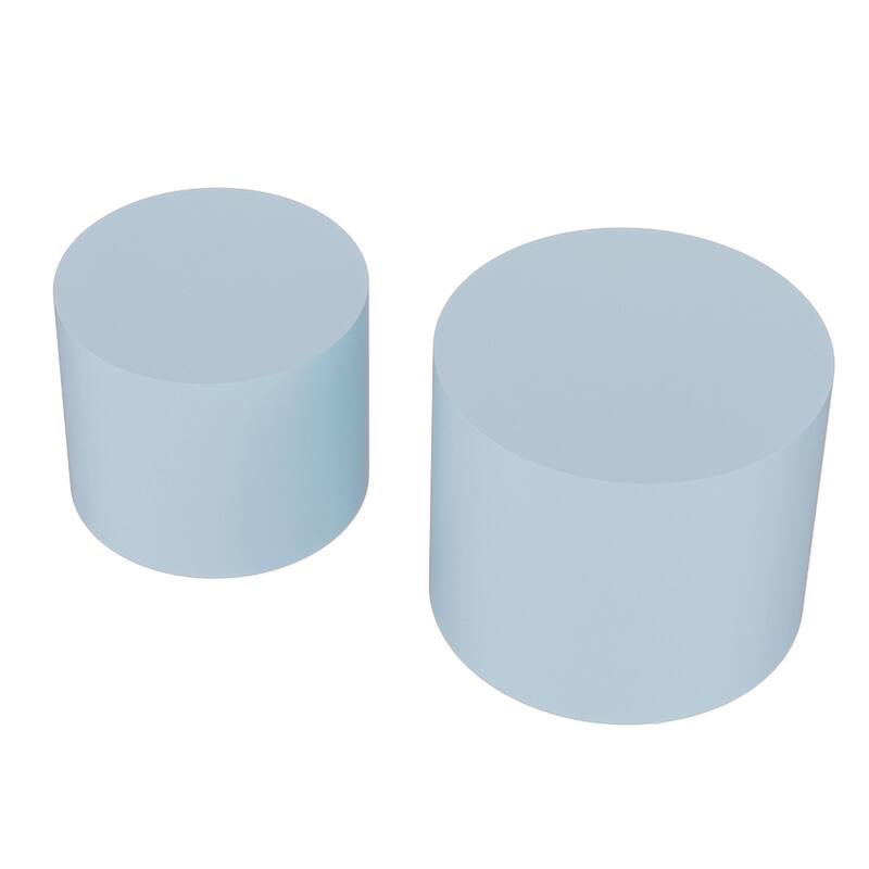 MDF Round Side Table Coffee Table Nesting Table set of 2