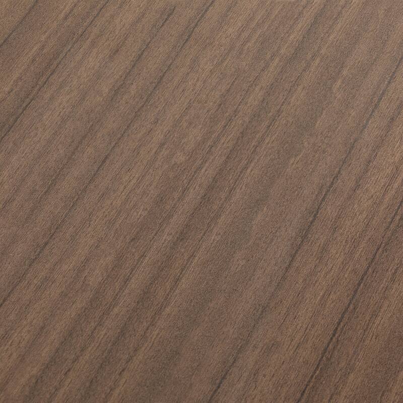 5PCS Patio Wicker Dining Set with Faux Wood Tabletop and Umbrella Hole