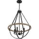preview thumbnail 3 of 2, Bartlett 4-Light Pendant in Earth Black