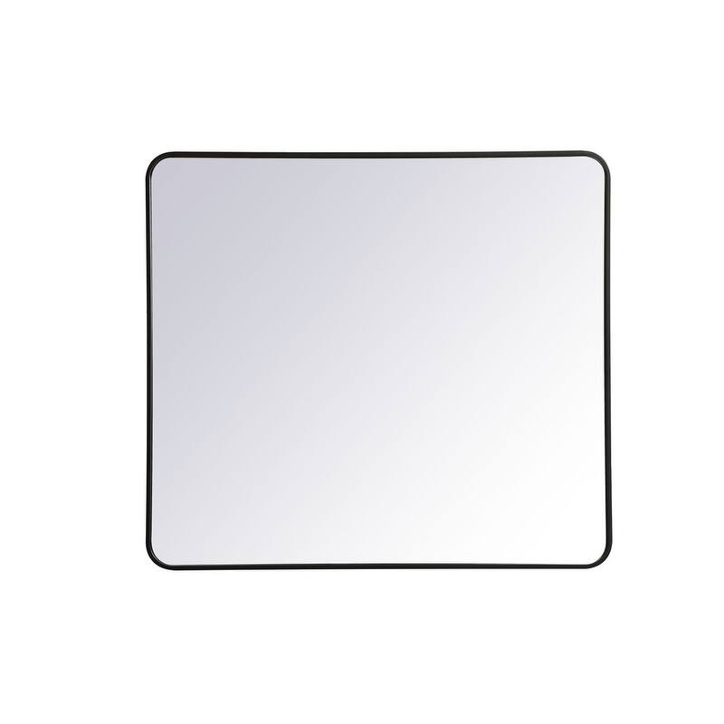 Ezra Soft Corner Metal Rectangular Mirror