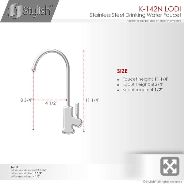 STYLISH Matte Black Pull Down Kitchen Faucet with Cold Water Tap and Deck Plate - Matte Black