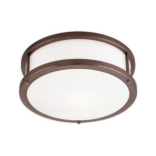 Access Lighting Conga 1-light Bronze?12-inch Flush Mount