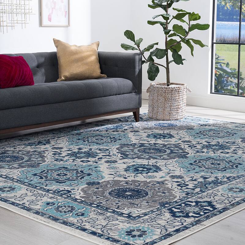 Jade Glam Geometric Indoor Area Rug