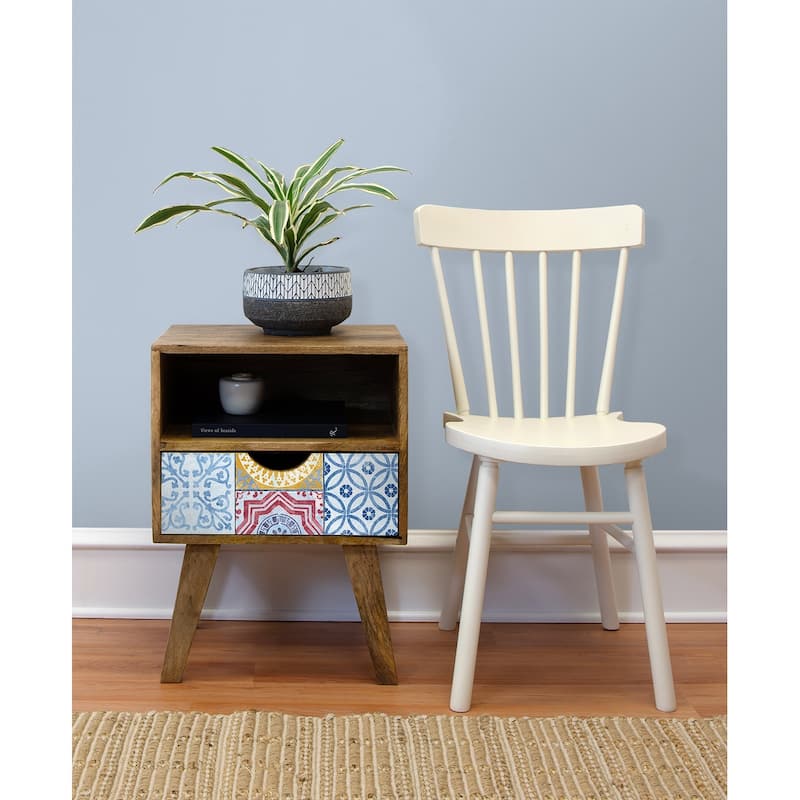 NextWall Moroccan Tile Peel and Stick Removable Wallpaper