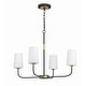 preview thumbnail 7 of 5, Crystorama Lighting Group NIL-70014 Niles 4 Light 29" Wide Chandelier