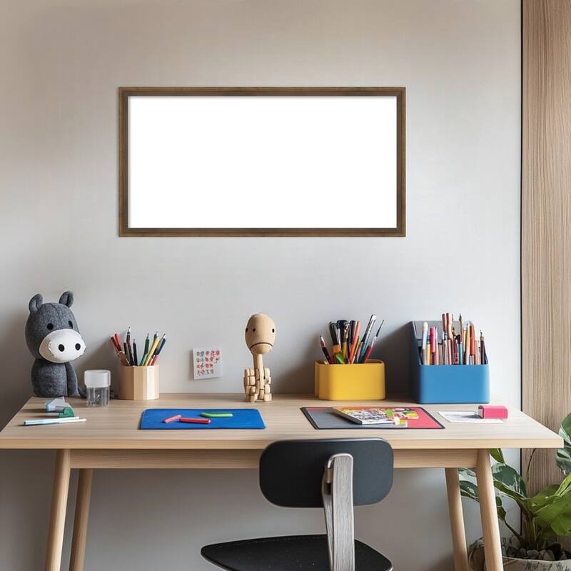 Amanti Art Lucie Black Framed Dry Erase Magnetic Board