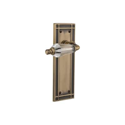 Nostalgic Warehouse Parlor Solid Brass Passage Lever Set with Mission