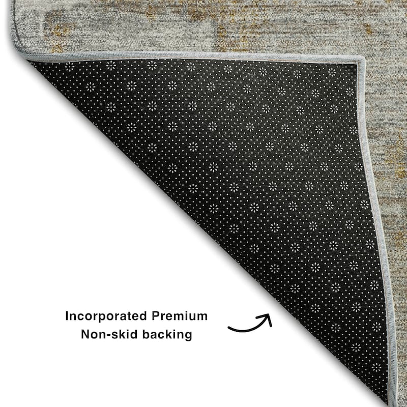 Premium Washable Super Soft Abstrct Flair Mayfield Rug