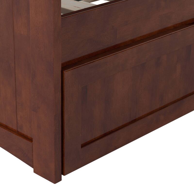 Nantucket Twin Wood Daybed with Twin Size Trundle